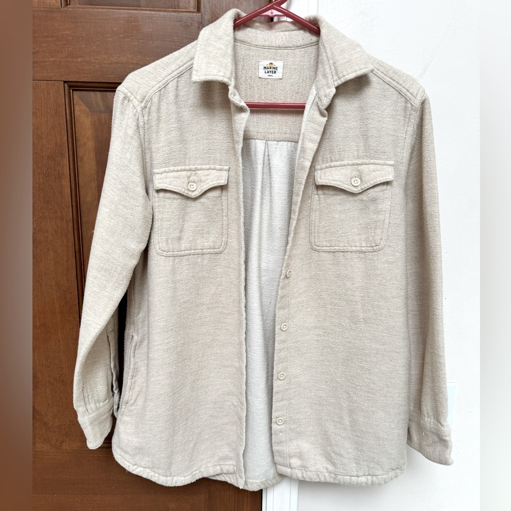 Marine Layer Woman’s Flannel Button Up With Side … - image 2